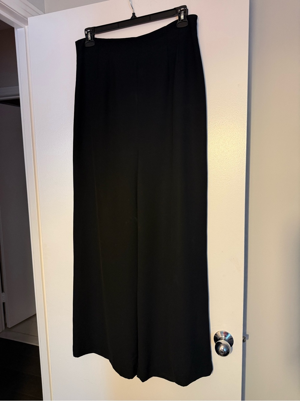 Classic Wide-Leg Black Women's Pants